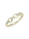 Saks Fifth Avenue Women's 14k Yellow Gold & 0.10 Tcw Diamond Ring In Gold