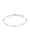 Saks Fifth Avenue Women's 14k Yellow Gold & 0.10 Tcw Diamond Station Bracelet In Yellow Gold