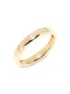 Saks Fifth Avenue Women's 14k Yellow Gold & 0.12 Tcw Lab-grown Diamond Ring In Yellow Gold