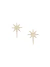 SAKS FIFTH AVENUE WOMEN'S 14K YELLOW GOLD & 0.126 TCW DIAMOND STAR EARRINGS