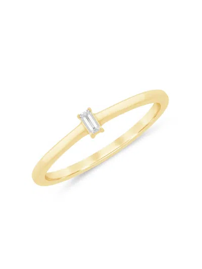 Saks Fifth Avenue Women's 14k Yellow Gold & 0.14 Tcw Diamond Ring