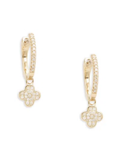 Saks Fifth Avenue Women's 14k Yellow Gold & 0.15 Tcw Diamond Clove Drop Earrings
