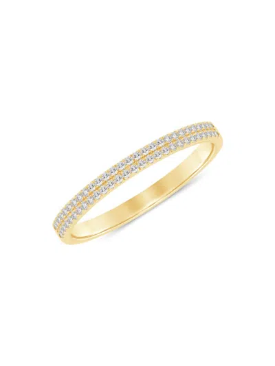 Saks Fifth Avenue Women's 14k Yellow Gold & 0.15 Tcw Diamond Ring