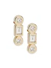 Saks Fifth Avenue Women's 14k Yellow Gold & 0.155 Tcw Diamond Baguette Drop Earrings In Yellow Gold
