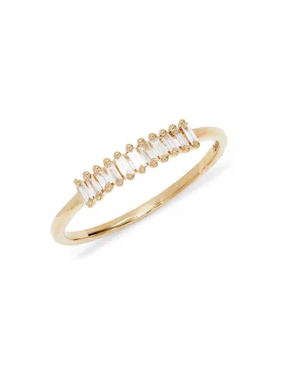 Saks Fifth Avenue Women's 14k Yellow Gold & 0.16 Tcw Diamond Ring