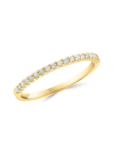 Saks Fifth Avenue Women's 14k Yellow Gold & 0.17 Tcw Diamond Ring