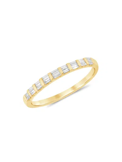 Saks Fifth Avenue Women's 14k Yellow Gold & 0.2 Tcw Diamond Band Ring