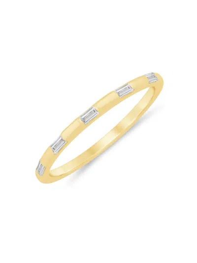 Saks Fifth Avenue Women's 14k Yellow Gold & 0.20 Tcw Diamond Ring