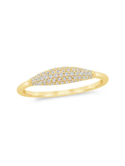 Saks Fifth Avenue Women's 14k Yellow Gold & 0.20 Tcw Diamond Ring