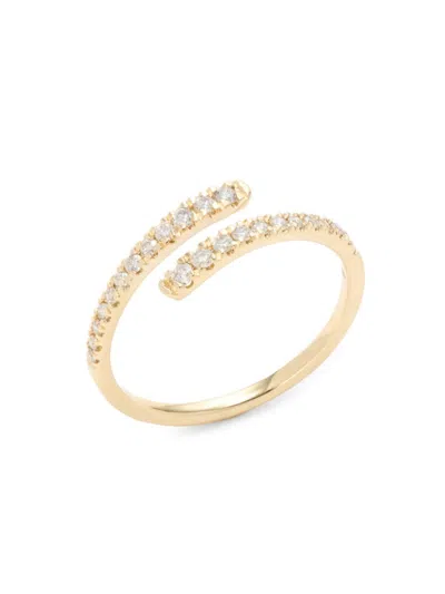 Saks Fifth Avenue Women's 14k Yellow Gold & 0.24 Tcw Diamond Ring