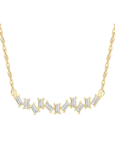 Saks Fifth Avenue Women's 14k Yellow Gold & 0.25 Tcw Baguette Diamond Necklace