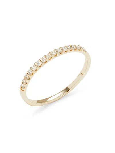 Saks Fifth Avenue Women's 14k Yellow Gold & 0.25 Tcw Diamond Band Ring