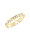SAKS FIFTH AVENUE WOMEN'S 14K YELLOW GOLD & 0.25 TCW DIAMOND BAND RING