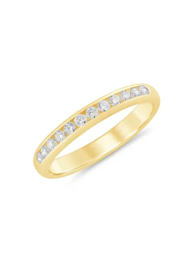 Saks Fifth Avenue Women's 14k Yellow Gold & 0.25 Tcw Diamond Band Ring
