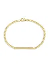 Saks Fifth Avenue Women's 14k Yellow Gold & 0.25 Tcw Diamond Bar Bracelet In Yellow Gold