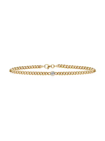 Saks Fifth Avenue Women's 14k Yellow Gold & 0.25 Tcw Diamond Bracelet