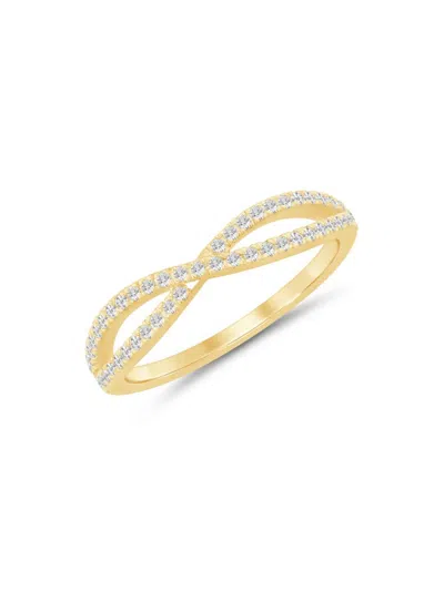 Saks Fifth Avenue Women's 14k Yellow Gold & 0.25 Tcw Diamond Infinity Ring