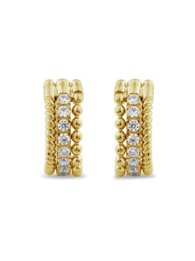 Saks Fifth Avenue Women's 14k Yellow Gold & 0.25 Tcw Lab Grown Diamond Cuff Earring