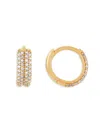 Saks Fifth Avenue Women's 14k Yellow Gold & 0.26 Tcw Diamond Huggie Earrings In Yellow Gold