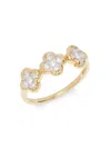 Saks Fifth Avenue Women's 14k Yellow Gold & 0.27 Tcw Diamond Floral Ring In Yellow Gold