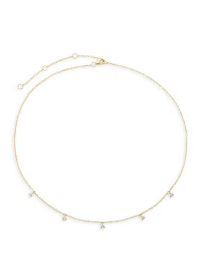 Saks Fifth Avenue Women's 14k Yellow Gold & 0.3 Tcw Diamond Necklace