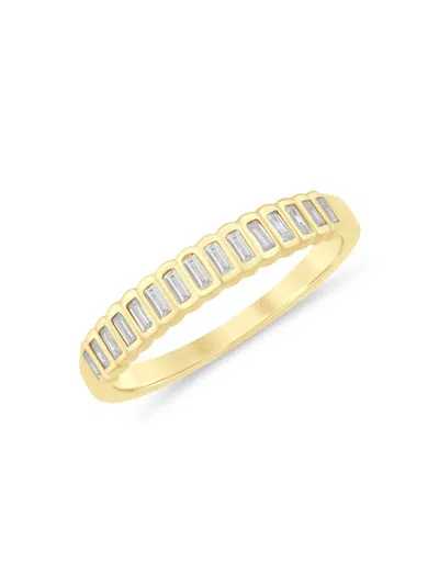Saks Fifth Avenue Women's 14k Yellow Gold & 0.325 Tcw Diamond Band Ring