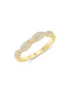 SAKS FIFTH AVENUE WOMEN'S 14K YELLOW GOLD & 0.33 TCW DIAMOND BAND RING
