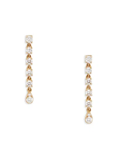 Saks Fifth Avenue Women's 14k Yellow Gold & 0.33 Tcw Diamond Drop Earrings