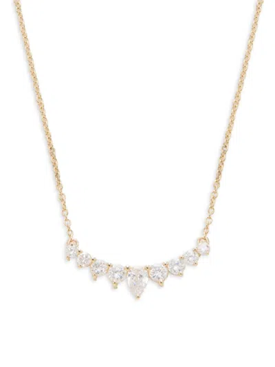 Saks Fifth Avenue Women's 14k Yellow Gold & 0.37 Tcw Lab Grown Diamond Pendant Necklace