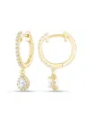 Saks Fifth Avenue Women's 14k Yellow Gold & 0.38 Tcw Lab-grown Diamond Earrings In Gold