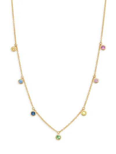 Saks Fifth Avenue Women's 14k Yellow Gold & 0.40 Tcw Sapphire Necklace In Neutral