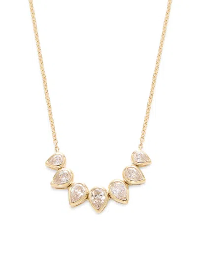 Saks Fifth Avenue Women's 14k Yellow Gold & 0.44 Tcw Lab Grown Diamond Pendant Necklace