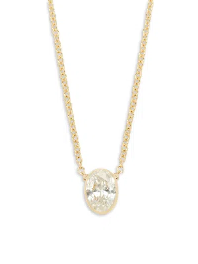 Saks Fifth Avenue Women's 14k Yellow Gold & 0.45 Tcw Lab Grown Diamond Pendant Necklace