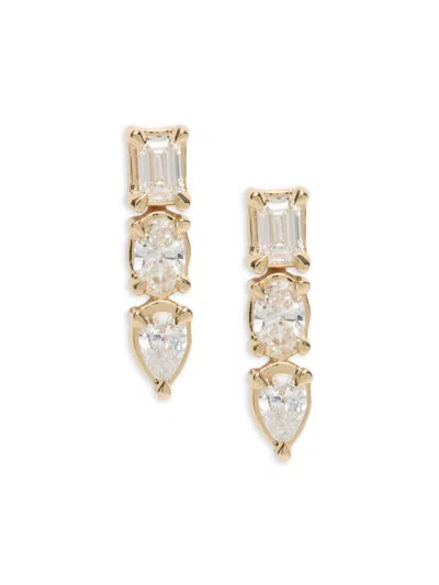 Saks Fifth Avenue Women's 14k Yellow Gold & 0.45 Tcw Lab-grown Diamond Stud Earrings