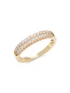 Saks Fifth Avenue Women's 14k Yellow Gold & 0.5 Tcw Diamond Row Ring In Yellow Gold