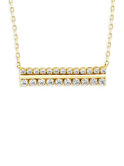 Saks Fifth Avenue Women's 14k Yellow Gold & 0.5 Tcw Lab Grown Diamond Pendant Necklace