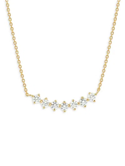 Saks Fifth Avenue Women's 14k Yellow Gold & 0.5 Tcw Lab-grown Diamond Pendant Necklace