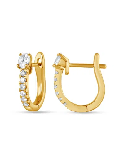 Saks Fifth Avenue Women's 14k Yellow Gold & 0.50 Tcw Lab-grown Diamond Earrings