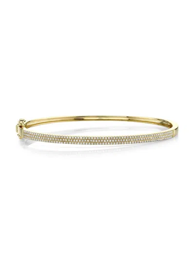 Saks Fifth Avenue Women's 14k Yellow Gold & 0.52 Tcw Diamond Bangle Bracelet