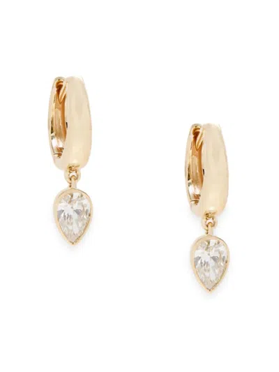 Saks Fifth Avenue Women's 14k Yellow Gold & 0.58 Tcw Lab Grown Diamond Earrings