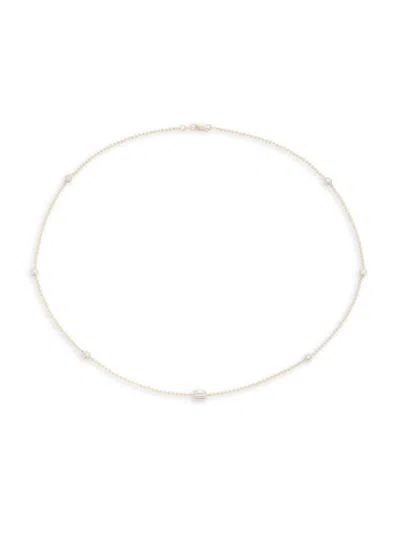 Saks Fifth Avenue Women's 14k Yellow Gold & 0.69 Tcw Lab-grown Diamond Station Necklace