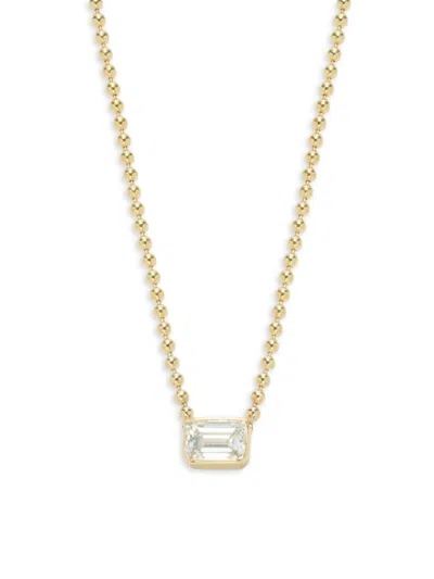 Saks Fifth Avenue Women's 14k Yellow Gold & 0.7 Tcw Lab Grown Diamond Pendant Necklace