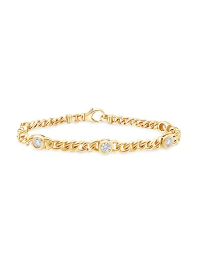 Saks Fifth Avenue Women's 14k Yellow Gold & 0.75 Tcw Diamond Bracelet