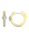 Saks Fifth Avenue Women's 14k Yellow Gold & 0.75 Tcw Lab Grown Diamond Hoop Earrings In Yellow Gold