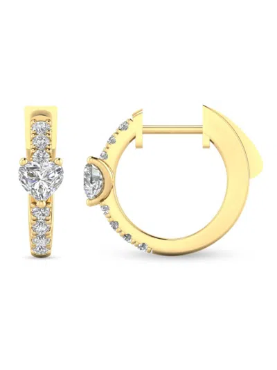Saks Fifth Avenue Women's 14k Yellow Gold & 0.75 Tcw Lab Grown Diamond Hoop Earrings