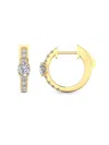 Saks Fifth Avenue Women's 14k Yellow Gold & 0.75 Tcw Lab Grown Diamond Huggie Hoop Earrings In Yellow Gold