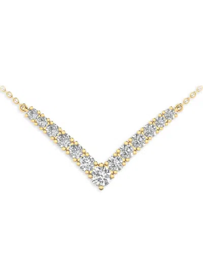 Saks Fifth Avenue Women's 14k Yellow Gold & 0.75 Tcw Lab Grown Diamond Necklace