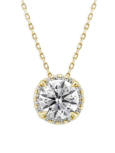 Saks Fifth Avenue Women's 14k Yellow Gold & 0.75 Tcw Lab Grown Diamond Pendant