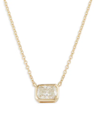 Saks Fifth Avenue Women's 14k Yellow Gold & 0.75 Tcw Lab-grown Diamond Pendant Necklace