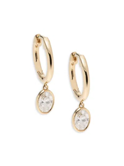 Saks Fifth Avenue Women's 14k Yellow Gold & 0.76 Tcw Lab-grown Diamond Drop Earrings In White Gold